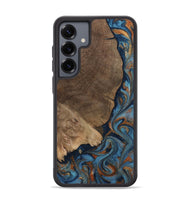 Galaxy S25 Plus Wood Phone Case - Zyair (Teal & Gold, 799647)