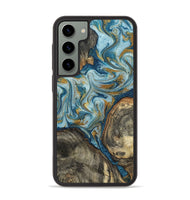 Galaxy S23 Plus Wood Phone Case - Joselyn (Teal & Gold, 799654)