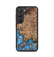 Galaxy S23 Wood Phone Case - Orion (Teal & Gold, 799655)