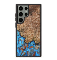 Galaxy S23 Ultra Wood Phone Case - Orion (Teal & Gold, 799655)