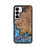 Galaxy S25 Wood Phone Case - Orion (Teal & Gold, 799655)