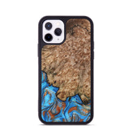 iPhone 11 Pro Wood Phone Case - Orion (Teal & Gold, 799655)