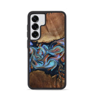 Galaxy S25 Wood Phone Case - Atlas (Teal & Gold, 799656)