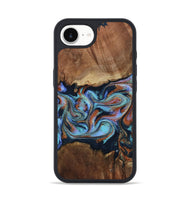 iPhone 16e Wood Phone Case - Atlas (Teal & Gold, 799656)