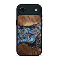iPhone 17 Air Wood Phone Case - Atlas (Teal & Gold, 799656)