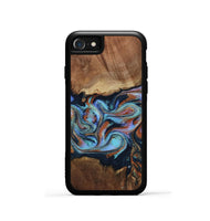 iPhone SE Wood Phone Case - Atlas (Teal & Gold, 799656)