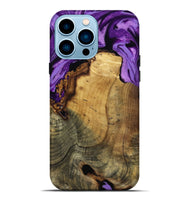 iPhone 14 Pro Max Wood Live Edge Phone Case - Ivy (Purple, 799687)