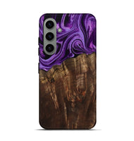 Galaxy S24 Wood Live Edge Phone Case - Hellen (Purple, 799688)