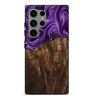 Galaxy S24 Ultra Wood Live Edge Phone Case - Hellen (Purple, 799688)