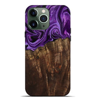 iPhone 13 Pro Max Wood Live Edge Phone Case - Hellen (Purple, 799688)