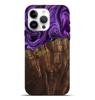 iPhone 15 Pro Max Wood Live Edge Phone Case - Hellen (Purple, 799688)
