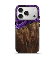 iPhone 17 Pro Wood Live Edge Phone Case - Hellen (Purple, 799688)