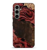 Galaxy S24 Plus Wood Live Edge Phone Case - Beyonce (Red, 799698)