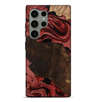 Galaxy S24 Ultra Wood Live Edge Phone Case - Beyonce (Red, 799698)