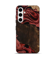 Galaxy S25 Wood Live Edge Phone Case - Beyonce (Red, 799698)