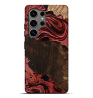Galaxy S25 Ultra Wood Live Edge Phone Case - Beyonce (Red, 799698)