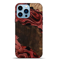 iPhone 14 Pro Max Wood Live Edge Phone Case - Beyonce (Red, 799698)