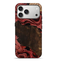 iPhone 17 Pro Max Wood Live Edge Phone Case - Beyonce (Red, 799698)
