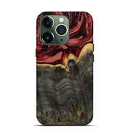 iPhone 13 Pro Wood Live Edge Phone Case - Darleen (Red, 799706)