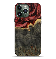 iPhone 13 Pro Max Wood Live Edge Phone Case - Darleen (Red, 799706)