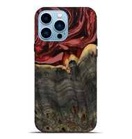 iPhone 14 Pro Max Wood Live Edge Phone Case - Darleen (Red, 799706)