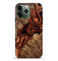 iPhone 13 Pro Max Wood Live Edge Phone Case - Melisa (Red, 799707)