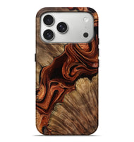 iPhone 17 Pro Max Wood Live Edge Phone Case - Melisa (Red, 799707)