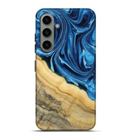 Galaxy S24 Plus Wood Live Edge Phone Case - Allison (Blue, 799708)
