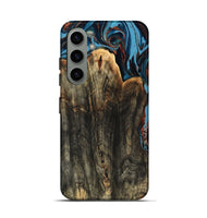 Galaxy S24 Wood Live Edge Phone Case - Jasmin (Teal & Gold, 799710)