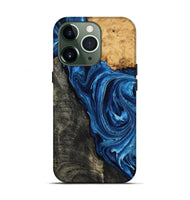 iPhone 13 Pro Wood Live Edge Phone Case - Flynn (Blue, 799714)