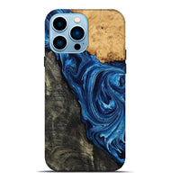 iPhone 14 Pro Max Wood Live Edge Phone Case - Flynn (Blue, 799714)