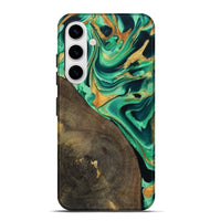 Galaxy S25 Plus Wood Live Edge Phone Case - Kaila (Green, 799719)