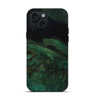 iPhone 15 Wood Live Edge Phone Case - Candida (Wood Burl, 799723)