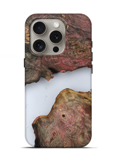 iPhone 16 Pro Wood Live Edge Phone Case - Pennie (Clear, 799730)