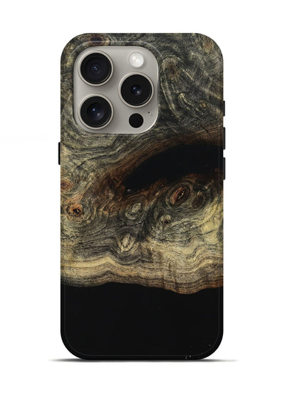 iPhone 16 Pro Wood Live Edge Phone Case - Leisa (Wood Burl, 799733)