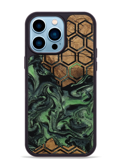 iPhone 14 Pro Max Wood Phone Case - West (Pattern, 799825)