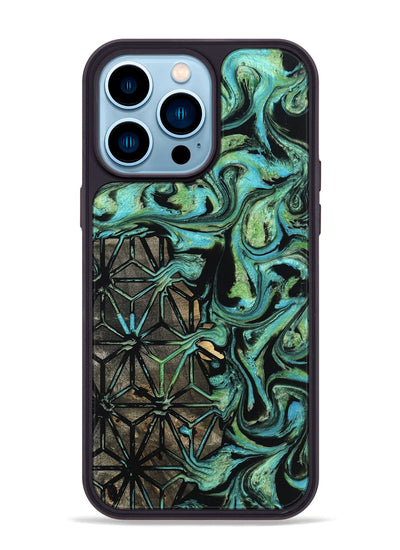 iPhone 14 Pro Max Wood Phone Case - Uriel (Pattern, 799833)