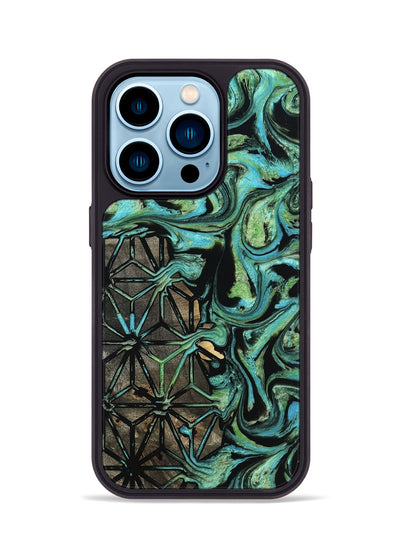 iPhone 14 Pro Wood Phone Case - Uriel (Pattern, 799833)