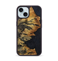 iPhone 15 Wood Phone Case - Ronald (Wood Burl, 799836)