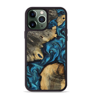 iPhone 13 Pro Max Wood Phone Case - Abril (Blue, 799935)