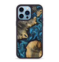 iPhone 14 Pro Max Wood Phone Case - Abril (Blue, 799935)