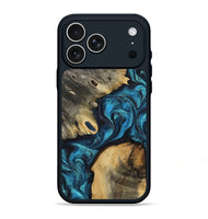 iPhone 17 Pro Max Wood Phone Case - Abril (Blue, 799935)