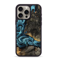 iPhone 15 Pro Max Wood Phone Case - Monroe (Blue, 799940)