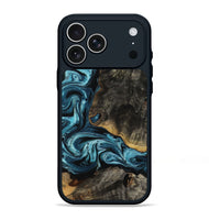 iPhone 17 Pro Max Wood Phone Case - Monroe (Blue, 799940)