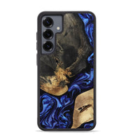 Galaxy S25 Plus Wood Phone Case - Edythe (Blue, 799944)