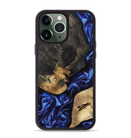 iPhone 13 Pro Max Wood Phone Case - Edythe (Blue, 799944)