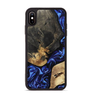 iPhone Xs Max Wood Phone Case - Edythe (Blue, 799944)