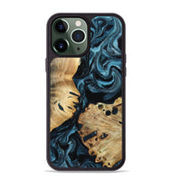 iPhone 13 Pro Max Wood Phone Case - Alonso (Blue, 799946)