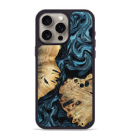 iPhone 15 Pro Max Wood Phone Case - Alonso (Blue, 799946)