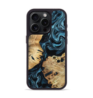 iPhone 15 Pro Wood Phone Case - Alonso (Blue, 799946)